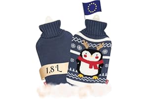 ‎SOXO soxo Termofor Pluszak Świąteczny Gumowy W Pokrowcu Pluszowy Pingwin