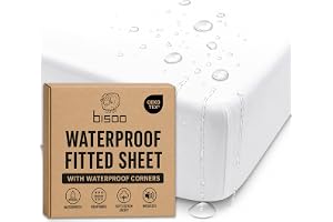 Bisoo Magic Sheet 70x140 White Waterproof Fitted Sheet for Cot Cot Bed | 2-in-1, Saves the Mattress Protector, Waterproof, Breathable, Soft Cotton Jersey Oeko-Tex