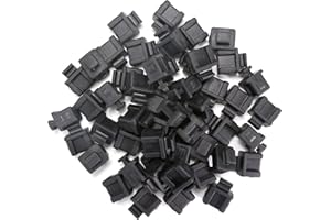 QSFPTEK SFP Lot de 50 capuchons anti-poussière pour port SFP SFP+, capuchons anti-poussière à fibre optique, protecteur de port pour commutateur, cartes réseau, routeur, convertisseurs de média,