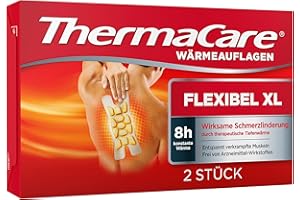 ThermaCare - Cuscinetti termici per grandi zone di dolore, per alleviare dolori muscolari e tensioni muscolari, per collo, spalle, schiena o lombare, confezione da 2 pezzi