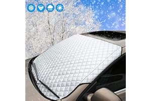 Car Windscreen Cover Sunshades, SMALUCK Car Windshield Cover Sun Shade UV Protective Front Window Cover - Snow Ice Frost Sun UV Dust Water Resistant in all Weather (145x100 cm)