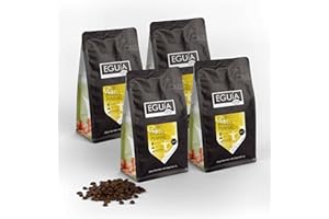 Eguia cafe en grano natural pack de 4 × 250g-No amargo & tostado medio arabica café grain de orígen Brasil