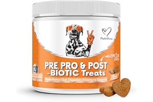NutriPaw Pre, Pro & Postbiotic Digestive Treats For Dogs - Gut Health, Sensitive Tums, Anal Glands, Scooting, Loose Stools, Smelly, Itchy Ears, Great for all dogs
