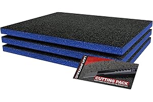 Blue Shadow Foam Original organizer na narzędzia, Britool & Draper Blue, organizacja skrzynki narzędziowej, organizer do wyścigów samochodowych (1200 mm x 550 mm x 30 mm)