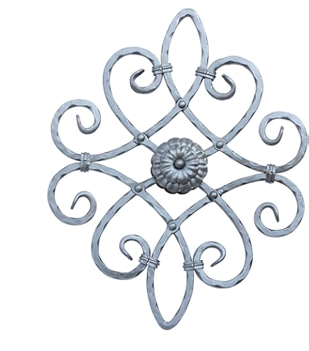 Arco Decorativo A S In Ferro Battuto 12x12mm - Per Ringhiere, Recinzioni, Cancelli - 300x100mm - Foto 2