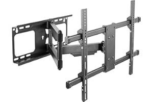 RICOO Uchwyt ścienny do telewizora, wychylny, do telewizorów 37-65 cali, uniwersalny uchwyt do telewizora S4764, uchwyt ścienny na ścianę, uchwyt ścienny do telewizora, 55 cali do 60 kg, maks. VESA