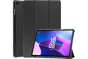 Vakarey Coque Tablette Lenovo Tab M10 3rd Gen TB328FU,Housse Étui pour Lenovo Tab M10 3ème Génération 10.1 Pouces,Noir