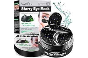 NALIKOSTY 60 sztuk płatków pod oczy, gwieździste niebo, bambus, węgielki, płatki pod oczami, przeciw cieniom pod oczami, maseczka pod oczami, usuwanie cieni pod oczami, zmarszczki, worki pod oczami, opuchliznę