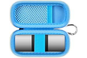 CASMILEE Etui na monitor serca kompatybilne z AliveCor KardiaMobile 6L – kompatybilny ze smartfonami monitor EKG z 6 pomiarami do urządzeń Apple i Android – TYLKO etui (niebieskie)