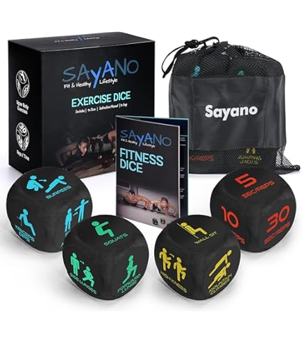 Fitness Dice For Adults Ecotom Exercise Dice For Home Workouts