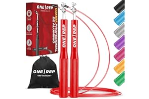 ONE REP | Comba Profesional de Aluminio Ajustable – Cuerda de Saltar para Crossfit, Boxeo y Fitness | Jump Rope Ligera y Rápida con Rodamientos 360° Antideslizante