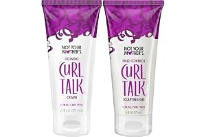Not Your Mother's Curl Talk Frizz Control Sculpting Gel and Defining Cream (2-pack) - 177 ml - Formulerad med Rice Curl Compl