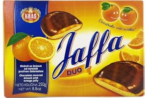 Jaffa Duo Orange Jelly & Chocolate Covered Biscuits 250g Twin Pack - Rich Cocoa, Real Orange Juice, 52% Cocoa Coating Jaffa C