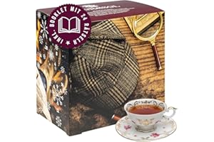 ‎CORASOL Corasol Rätsel-Krimi & Tee Adventskalender Wo ist Lord Edgerton? mit 24 losen Teesorten & spannendem Krimi-Booklet mit 24 kniffligen Rätseln (226 g)