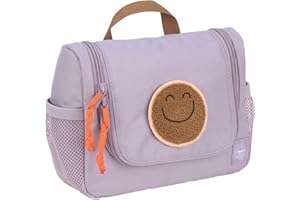 LÄSSIG Kinder Kulturtasche Waschbeutel Waschtasche Kulturbeutel zum Hängen/Mini Washbag Lilac