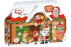 KINDER CHOCOLATE KINDER CALENDARIO AVVENTO CASETTA CIOCCOLATINI ASSORTITI REGALO NATALE 234G 24PZ