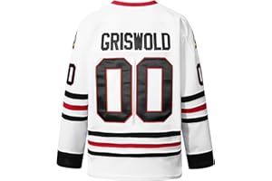 FONXON Clark Griswold #00 X-Mas Movie Hockey Jersey Stitched Letters Numbers for He Husband Father Size S-XXXL