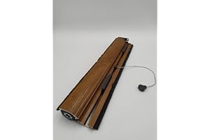 PERSIANAS EN LA RED Kit de mosquitera enrollable de aluminio para ventana de 39mm (1800X1800MM, EMBERO (IMITACIÓN MADERA))