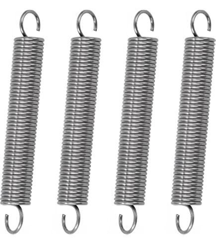 Molle A Trazione Doppio Gancio 150 Mm - Filo Pianoforte 1.6 Mm, Diametro 16 Mm, Carico 4.4 Kg, 4 Pezzi
