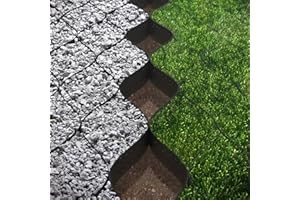 Standartpark Geocelda Estabilizadora de Suelo VODALAND Módulo de 15m2, Altura 10cm, Celda 20x20cm - Ideal para Jardín, Grava y Control de Erosión - Gravel Grid, Malla y Geomalla para