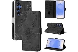 Rostsant Etui na telefon komórkowy do Samsung Galaxy S25 - mniszek lekarski skóra PU Flip Case portfel pokrowiec etui magnetyczne czarne