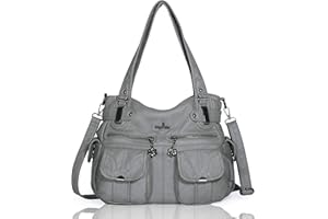 ANGEL KISS Angelkiss Cuir Sac à Main Désign/Epaule/Bandoulière/Large Capacité 8 Petites Poches Pour Filles/Femmes