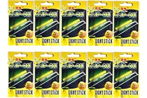QualyQualy Glow Sticks For Fishing Pole M L XL 20-100 Pcs Fluorescent Light Sticks For Night Fishing, Fishing Rod Tip Light (2Pcs/Packs)