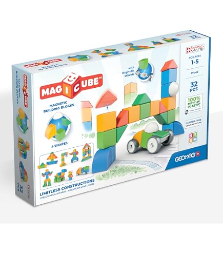 Blocs de Construction Aimantés pour Enfants de 3 à 6 Ans, Jeu