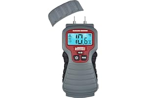 Calculated Industries 7440 AccuMASTER XT Digital Moisture Meter | Handheld |Pin Type | Backlit LCD Display | Detects Leaks, Damp and Moisture in Wood, Walls, Ceilings, Carpet and Firewood