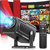 YEEFON Projekt&ouml;r, 4K FHD mini taşınabilir projekt&ouml;r, Android 11.0 5G WiFi 6 BT 5.0 destekler, otomatik trapez d&uuml;zeltme, 150 i