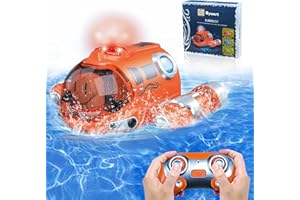 BYUERT Spielzeug für Pool, Ferngesteuertes Boot Sommer Wasserspielzeug mit wiederaufladbaren Batterien für Kinder im Alter von 6-12, RC Boot Geburtstagsgeschenke für Jungen Mädchen