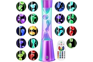 Besight Lavalampe Große mit 17 Farbwechsel und Fernbedienung, 40cm Lavalampen für Kinder Erwachsene, Nachtlicht Tischlampe für Schlafzimmer, Wohnkultur, Geburtstags und Weihnachtsgeschenke