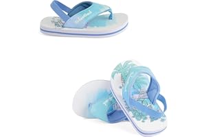 Urban Beach Surin Blue Infants FLIP Flops with Heel Strap- Toddler Beach Sandals Girls Surin