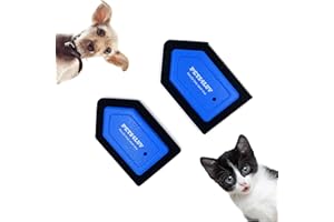 Pets4Luv Mini épilateur portable pour chiens et chats, brosse réutilisable pour poils d'animaux domestiques, facile à nettoyer, canapé, tissu pour la maison et la voiture, lot de 2
