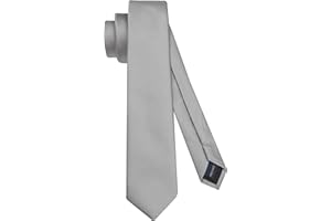 HISDERN Cravate Homme 6CM Extra Silm Plusieurs Couleurs Disponibles Soie Compris Boîte