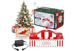 ‎ANGOONI Angooni Magic Weihnachtsbaum Licht Controller Griff, Drahtloser Musik-LED-Sternenlicht-Controller, 10 m Wirkbereich Geeignet für Festliche Beleuchtungsdekorationen (Batterien Sind Nicht Enthalten)