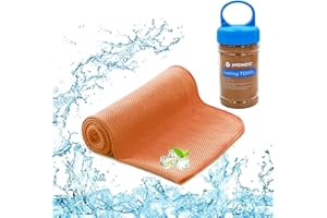 YQXCC Cooling Towel (120x30 cm) Ice Towel for Neck, Soft Breathable Chilly Towel, Microfibre Cool Towel for Yoga, Golf, Gym, Camping, Running, Workout & More Activities