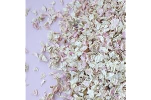 FLOWER CONFETTI NATURAL BIODEGRADABLE DRIED FLOWER PETAL WEDDING CONFETTI (Premium Mix: VINTAGE PINK & IVORY, 1 Litre)
