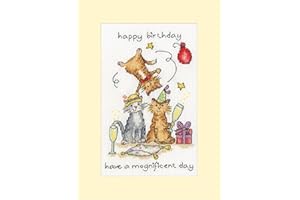 Bothy Threads Counted Cross Stitch Greetings Card Kit - Mognificent Day