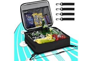 CYUREAY Paddle Board Kühltasche, wasserdichte Surf Sup Deck Kühltasche, isoliert, auslaufsicher, 10 Dosen, Sup Paddle Board Zubehörtasche für Stand Up Paddleboard und Kajak
