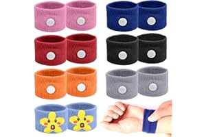 BORISCA 7 Pares Pulsera Acupresion Antimareo Niños, 7 Colores Pulseras Mareo Barco Viajes Mareo Pulsera Nauseas Niños Embarazadas Ancianos Pulseras para el Mareo Alivio de Las Molestias del Vértigo