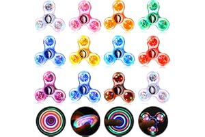 Gigilli Fidget Spinner Paquete de 12, Regalos de Fiesta de Valentín luz LED Fidget Spinner Juguetes para niños, Regalo de Relleno de Bolsa de Fiesta de Valentín