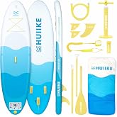 HUIIKE Inflatable Paddle Surfboard 10' and up to 130kg with Accessories | SUP Convertible Kayak with Paddle, Inflator, Kettle