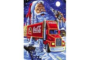 TAASMOOG Diamond Painting Kit Completo, Pittura Diamante 5D Fai da Te, Kit per l'arte del Diamante Rotondo Decorazione da Parete 30 * 40cm Motivo Natalizio