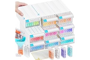 ARTDOT Diamond Painting Kit Completo, 315 Ranuras Organizador Diamond Painting para Almacenamiento Pintura Diamante, Joyas, Semillas, Anillora