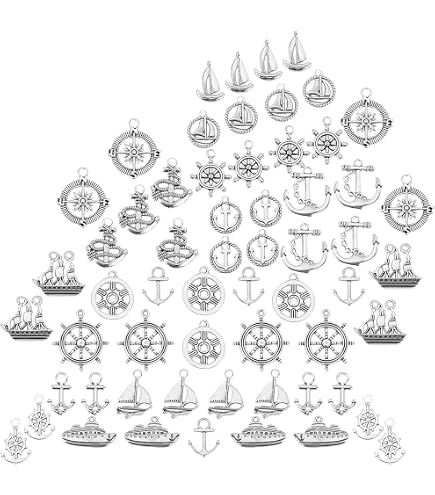 SUNNYCLUE 1 scatola 40 pezzi 2 stile Argento Antico Manette Ciondoli Libertà Stile Tibetano Lega Connettore Ciondoli Pendenti per Gioielli Creazione di Braccialetti con Ciondoli Collana Risultati Acce