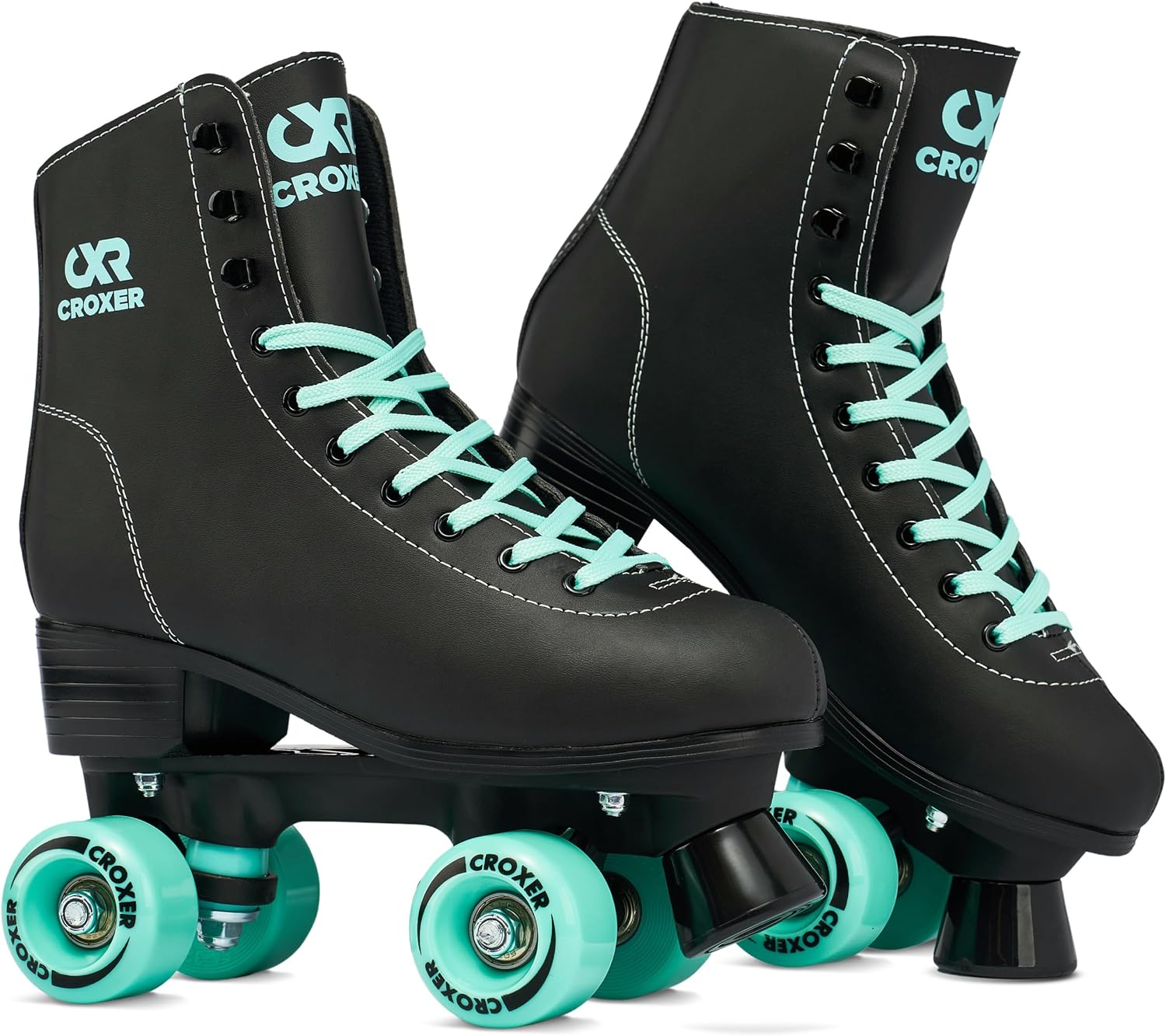 Croxer Lea - Patines de Ruedas, Color Verde y Rosa