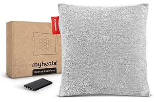 ‎MYHEATE Myheate Heizkissen Kabellos, Wärmekissen Elektrisch mit Akku, USB Wiederaufladbar, Infrarot Technologie, Heizkissen Rücken mit 3 Heizstufen, Original
