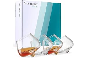 Wertmann Living Set di 4 bicchieri da cognac/whisky Forma speciale con effetto perfetto