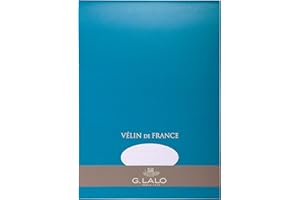 Clairefontaine - Ref 13000L - G. Lalo Paper Pad (Pack of 50 Sheets) - A4 (210 x 297mm) in Size, 125gsm, Vellum de France, Satin & Silky, PEFC Certified - White